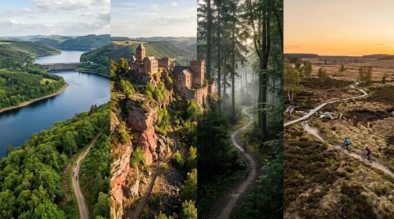 DIMB Landscape collage Rureifel Tourenportal